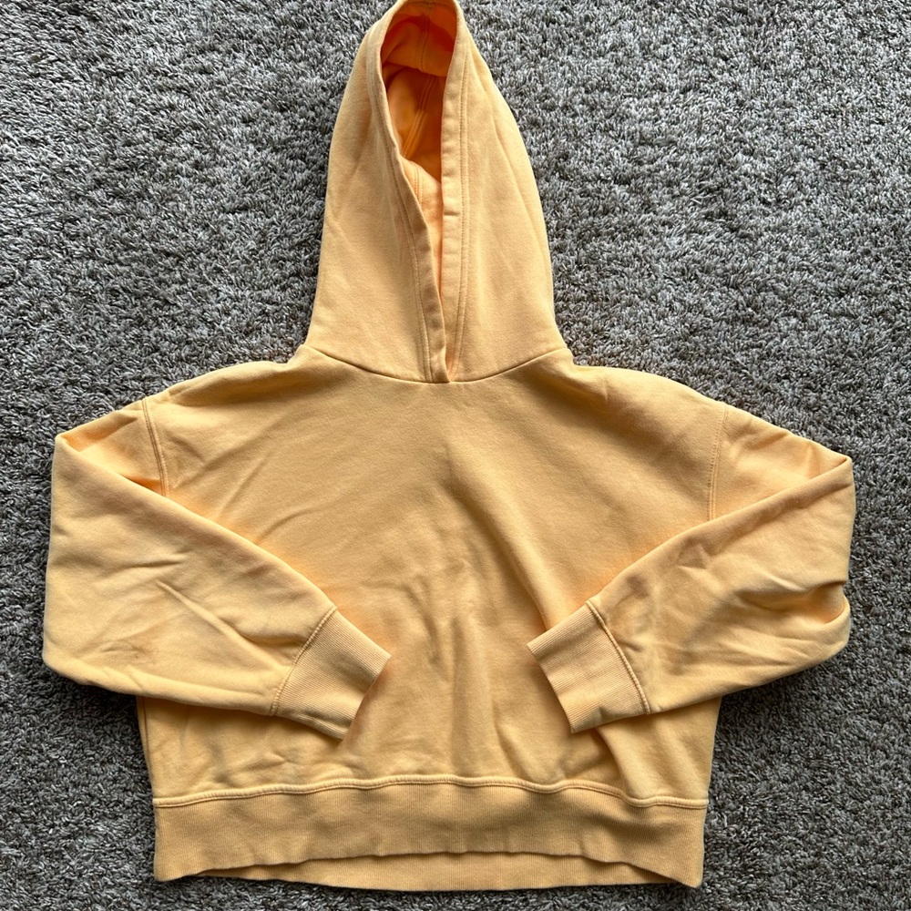 Yellow Hooded Sweatshirt